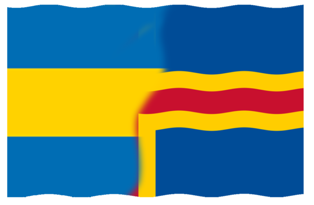 Mix av Ålands Flagga 1922 och 1954