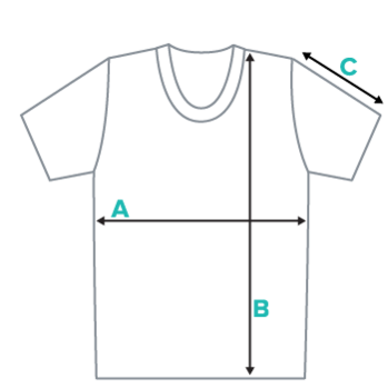 Full print Shirt size guide